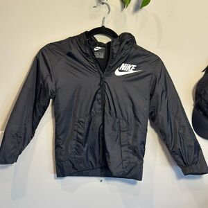 Nike Kids Black Hooded Puffer Jacket